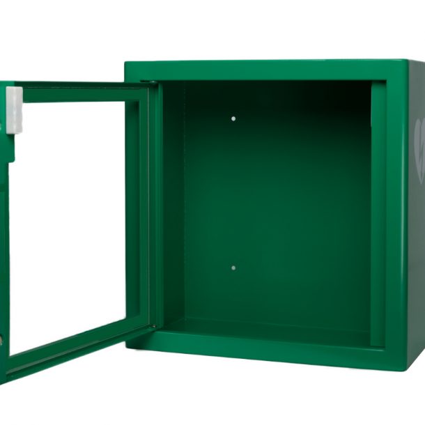 ARKY Metal Indoor Defibrillator Cabinet Green No Alarm