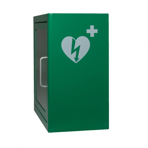 ARKY Metal Indoor Defibrillator Cabinet Green No Alarm