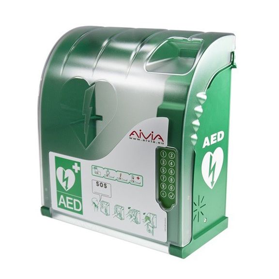 Aivia 210 AED Cabinet with Digicode, Audible Alarm & Heating
