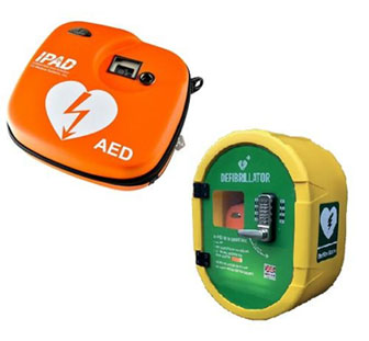 iPAD SP1 Fully Automatic AED & Defibsafe 2 Locked Cabinet Bundle