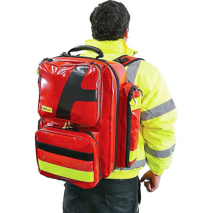 Emergency Backpack, X Large, PVC, Red
