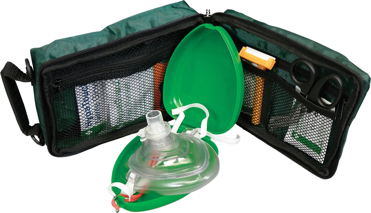 AED Defibrillator Responder Kit in Portable Zip Bag Rescue Ready Kit