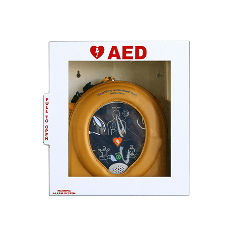 HeartSine White Steel Cabinet with Alarm