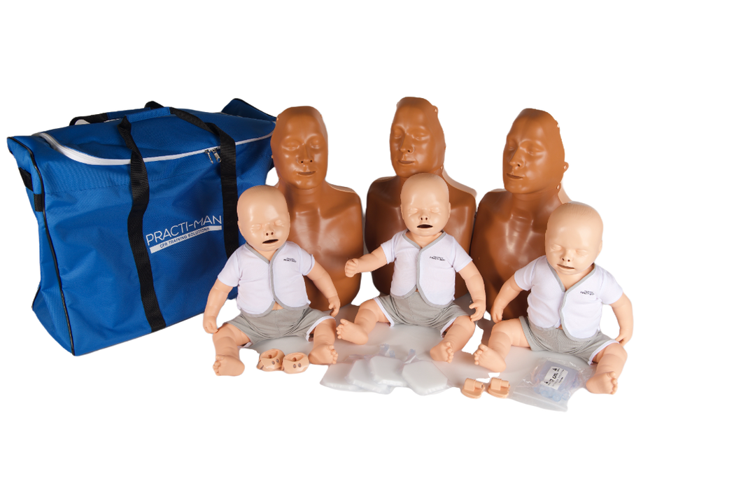 Practi-Man Standard Multicolor Family Pack with Wheeled Bag - Set 1 1-098