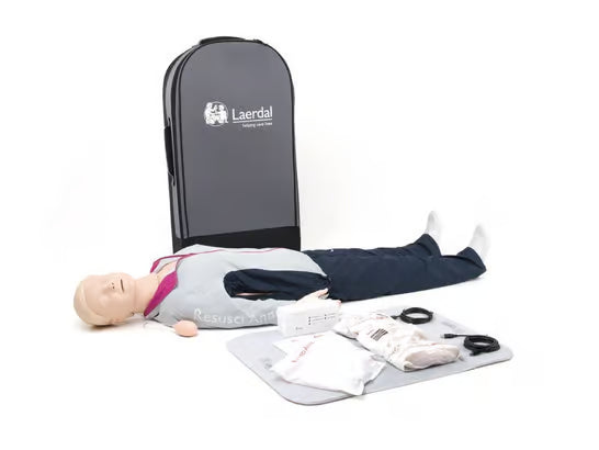 Laerdal Resusci Anne First Aid Full Body CPR Training Manikin with Case