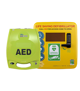 Zoll Plus Semi Automatic Defibrillator & Defib Store 4000 Locked Outdo ...