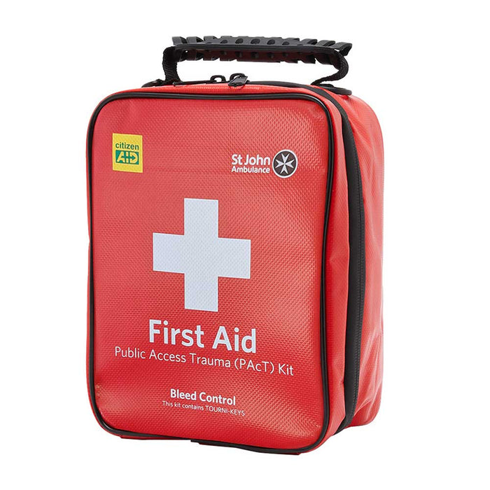 St John Ambulance Public Access Trauma PAcT First Aid Kit Bleed Control