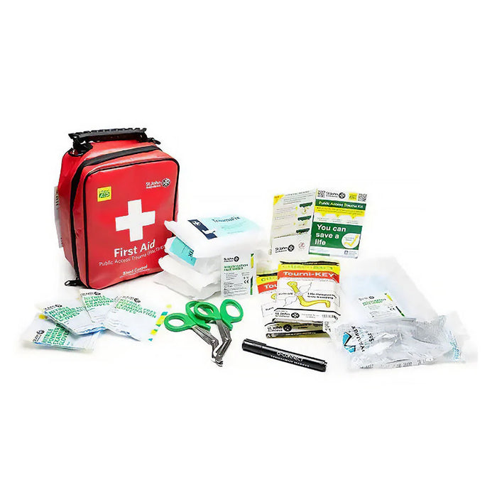 St John Ambulance Public Access Trauma PAcT First Aid Kit Bleed Control