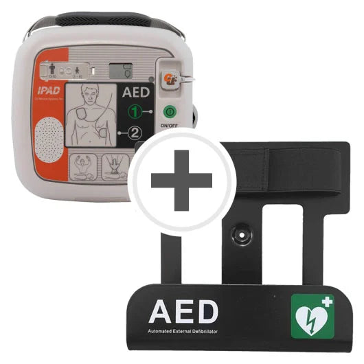 SP1 Defibrillator with Wall Bracket Bundle Fully Automatic AED