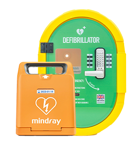 Mindray C1A AED Semi Automatic Defibrillator with External Locked Heated Defibsafe2 Cabinet Bundle (Copy)