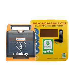 Mindray C2 Semi Automatic & Defibstore 4000 Locked External Cabinet Bundle