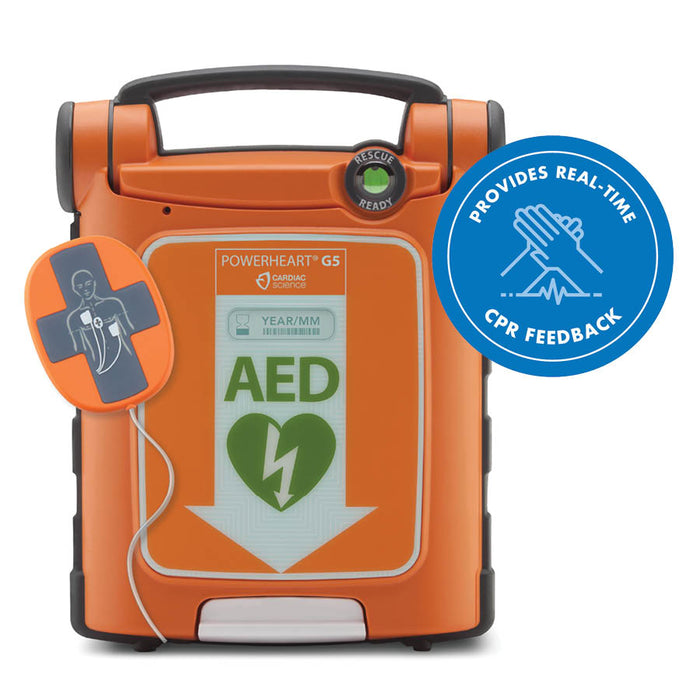 Powerheart G5 Semi Automatic Defibrillator with CPR Device