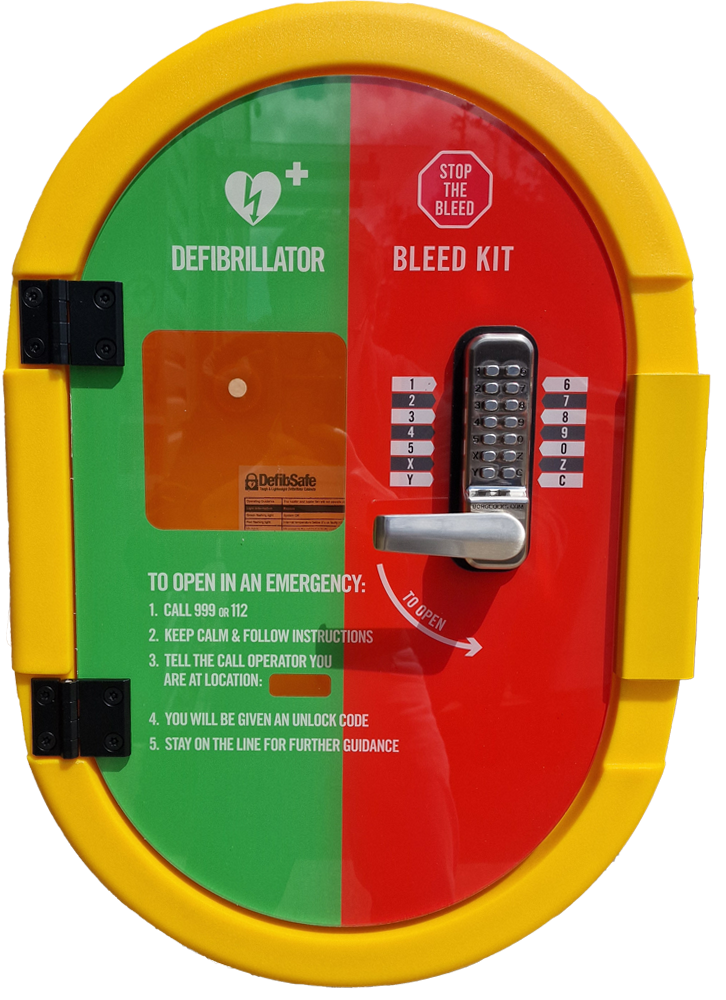 DefibSafe 2 Locked Heated Defibrillator & Bleed Kit Cabinet ...