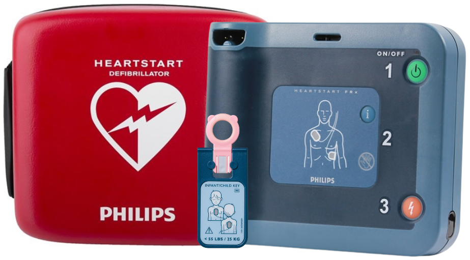 Philips FRx Semi Automatic Defibrillator, Standard Carry Case & Infant/Child Key