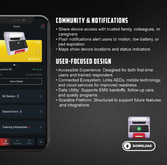HeartHero Elliot Fully Automatic Defibrillator