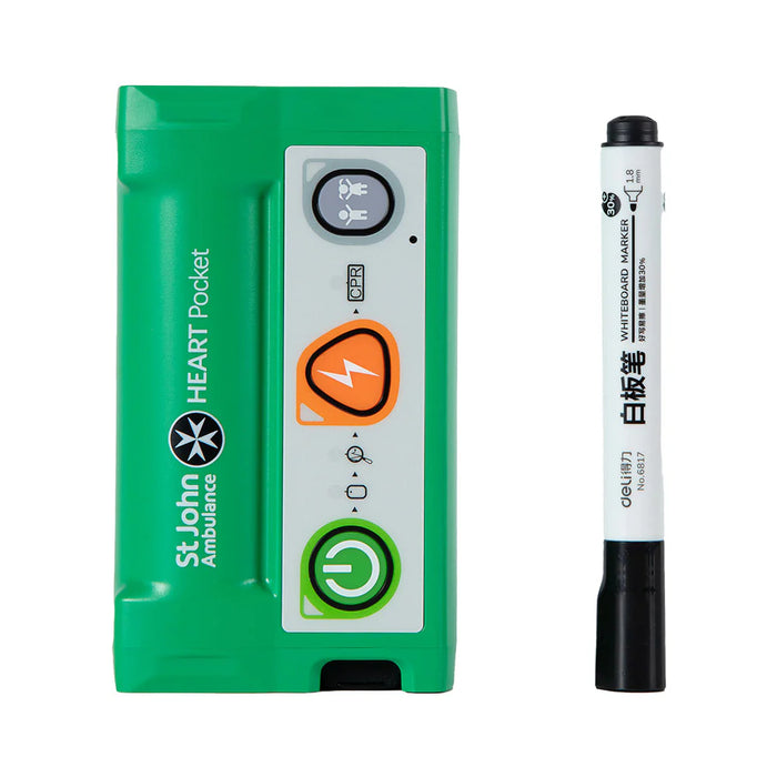 St John Ambulance HEART Pocket Semi-Automatic Defibrillator Ultra-Portable AED
