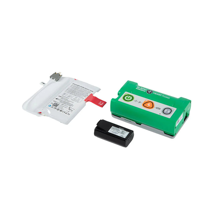 St John Ambulance HEART Pocket Semi-Automatic Defibrillator Ultra-Portable AED