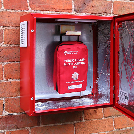 Emergency Bleed Control Cabinet unlocked.