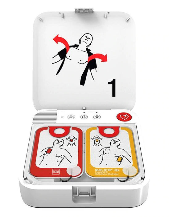 Physio Control Lifepak CR2 USB AED Semi Automatic Defibrillator With Carry Case