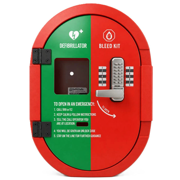 DefibSafe 2 Outdoor AED & Bleed Kit Cabinet Un-Heated