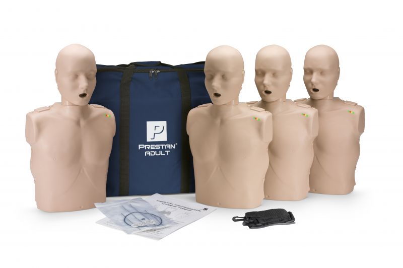 PRESTAN Professional Adult Manikin – 4 Pack with CPR Rate Monitor