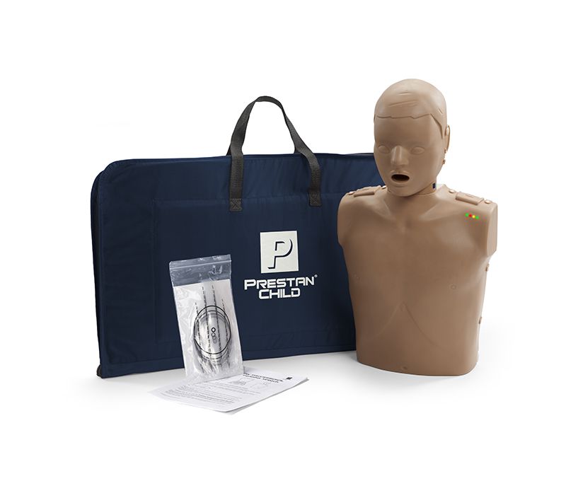PRESTAN Professional Child CPR Manikin with CPR Rate Monitor Dark Skin | Real-Time CPR Feedback Training Manikin (Copy)