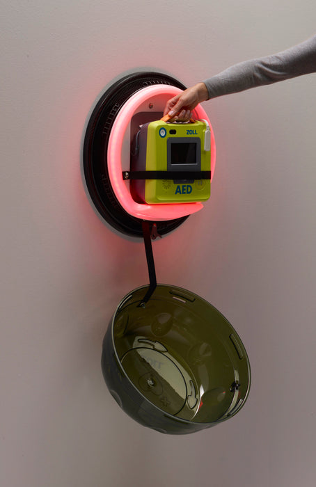 Rotaid Solid Plus Heated Defibrillator Cabinet with Alarm – Outdoor Cabinet