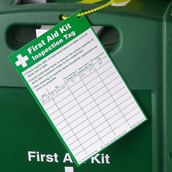 First Aid Kit Inspection Tag
