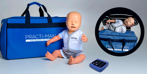 Practi-Baby Plus - Advanced head infant CPR manikin with electronic compression feedback 1-064