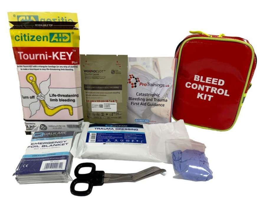 Personal Bleed Kit in Belt Pouch - Red