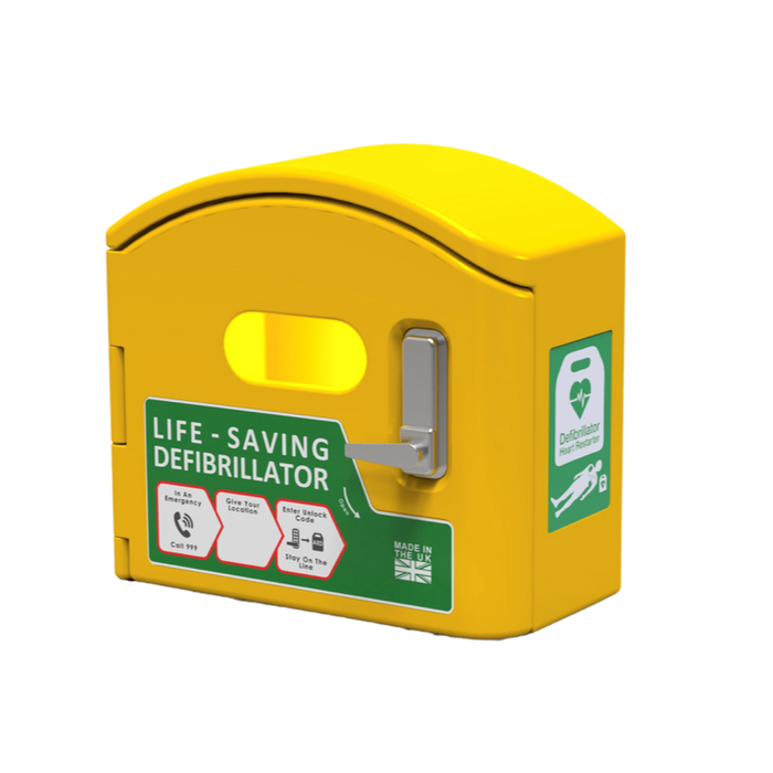 DefibCaddy AED Outdoor External Heated Defibrillator Cabinet Un-Locked