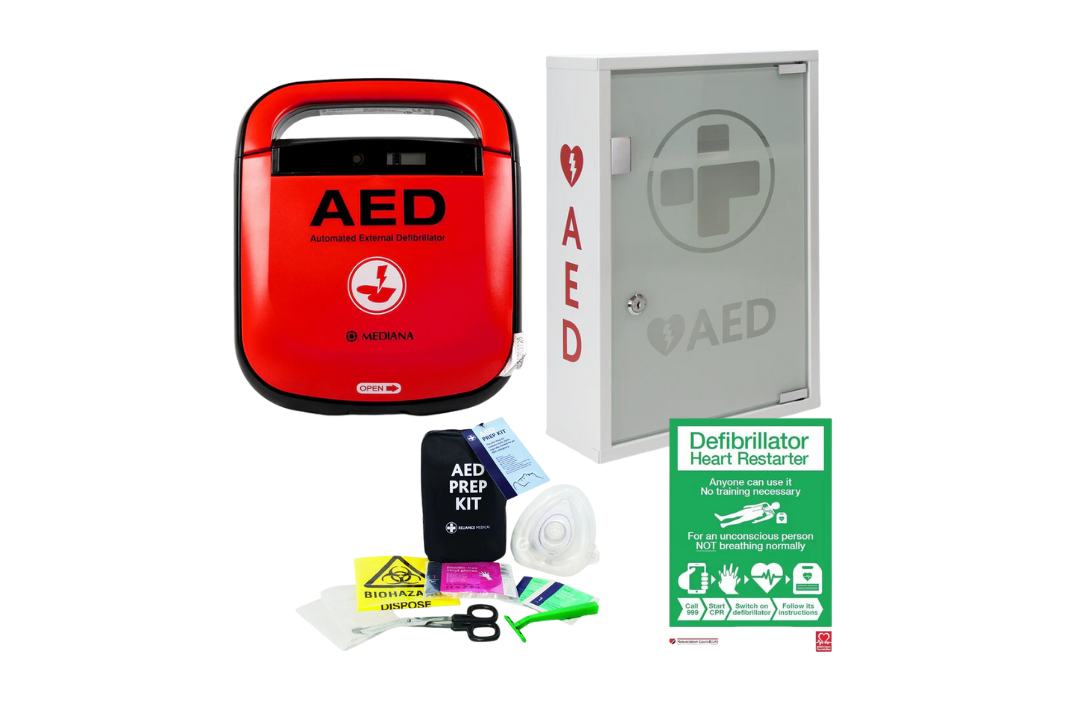 Mediana HeartOn A15 Semi-Automatic Defibrillator and Internal Cabinet ...