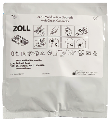 ZOLL Multifunction Electrode with Green Connector 10 Pack