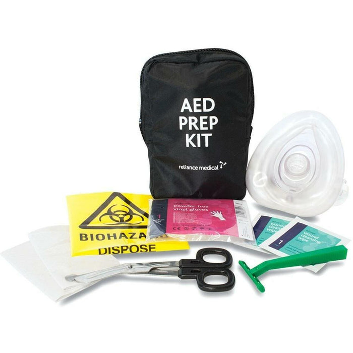 Bundle Heartsine 360P AED Fully Automatic Defibrillator Package Indoor Cabinet Ready Kit & Sign