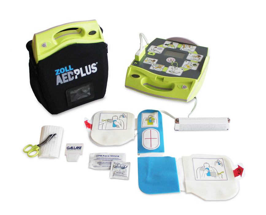 Zoll AED Plus Bundle Semi Automatic With Defibsafe 2 Locked Cabinet