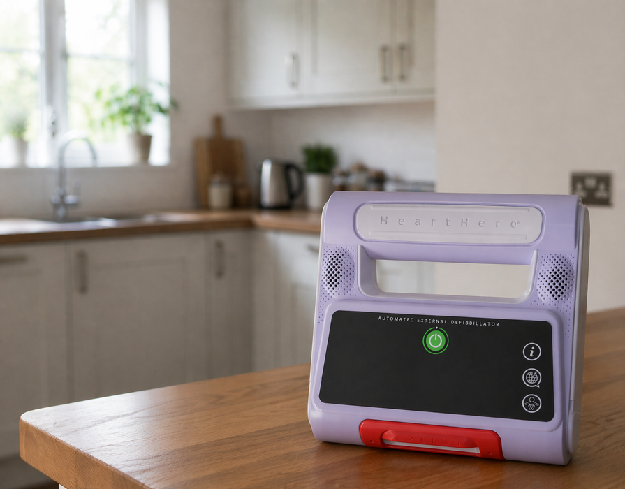 Home Defibrillator Bundle - HeartHero AED with Carry Case