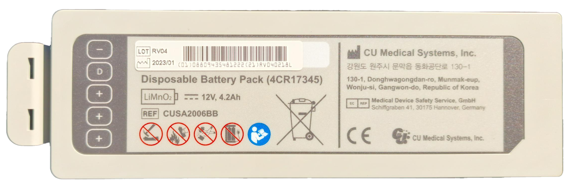 iPAD CU-SPR Disposable Battery