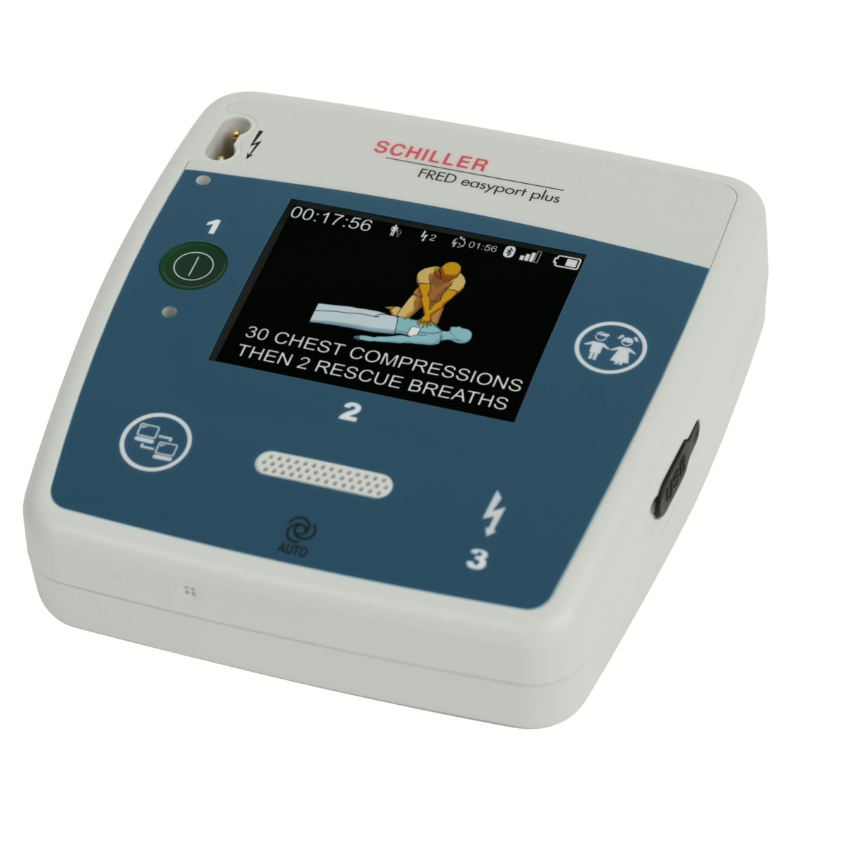 SCHILLER FRED easyport plus Semi Automatic Defibrillator — Defib4Life Ltd