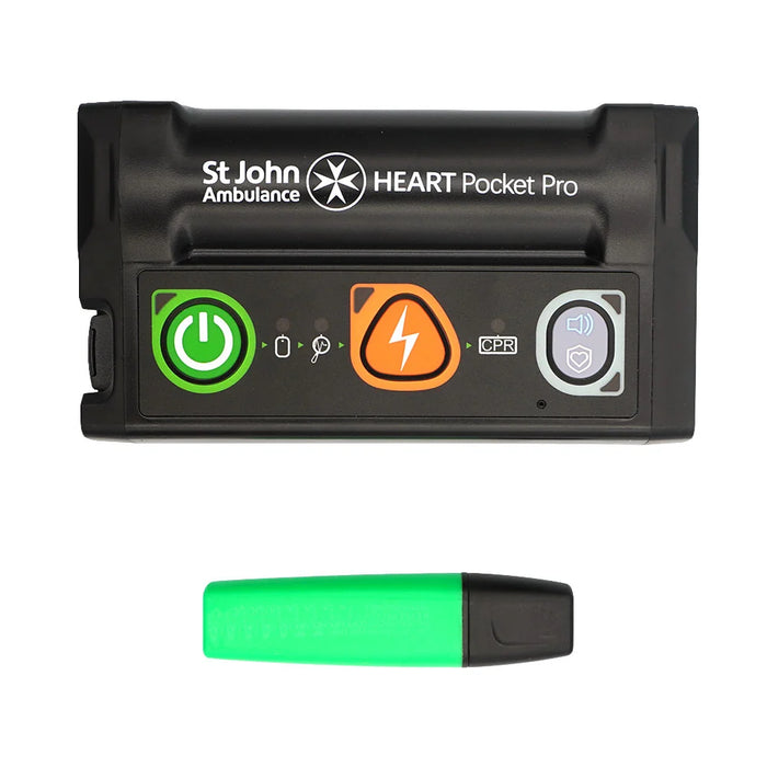 St John Ambulance HEART Pocket Pro Semi-Automatic AED with 4G & GPS
