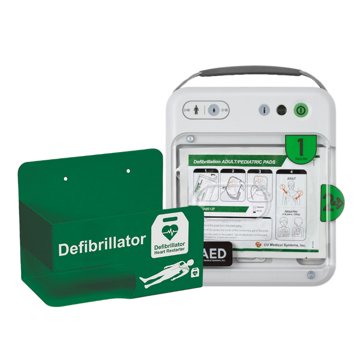 iPAD NFK200 Defibrillator with universal wall bracket