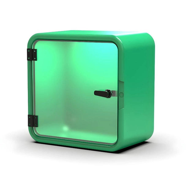 Incaddy Internal Defibrillator Cabinet Green Unlocked