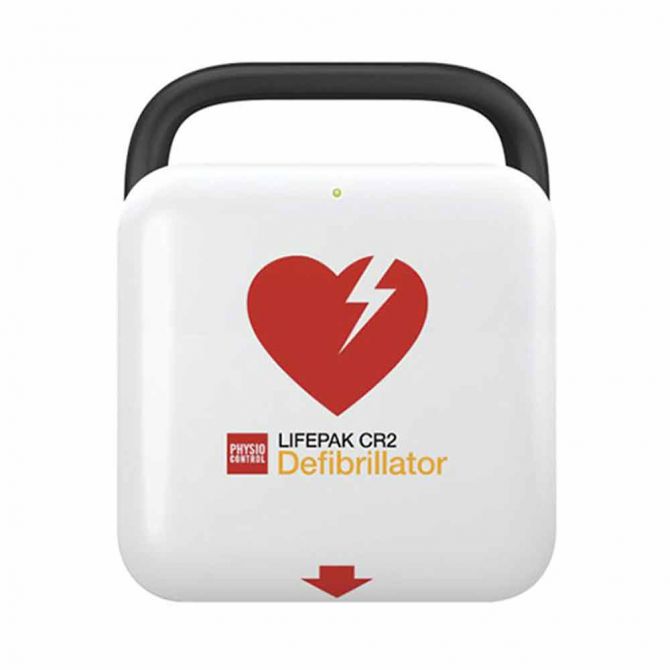 Physio-Control Lifepak CR2 Cellular Handle AED Fully Automatic Defibri ...