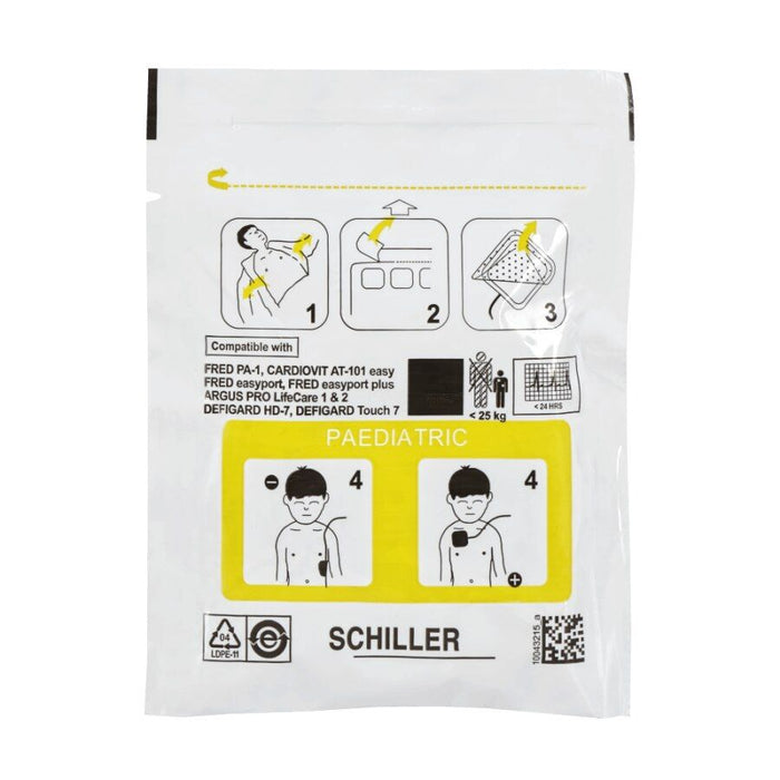 Schiller FRED PA-1 Paediatric Pre-Connected Pads