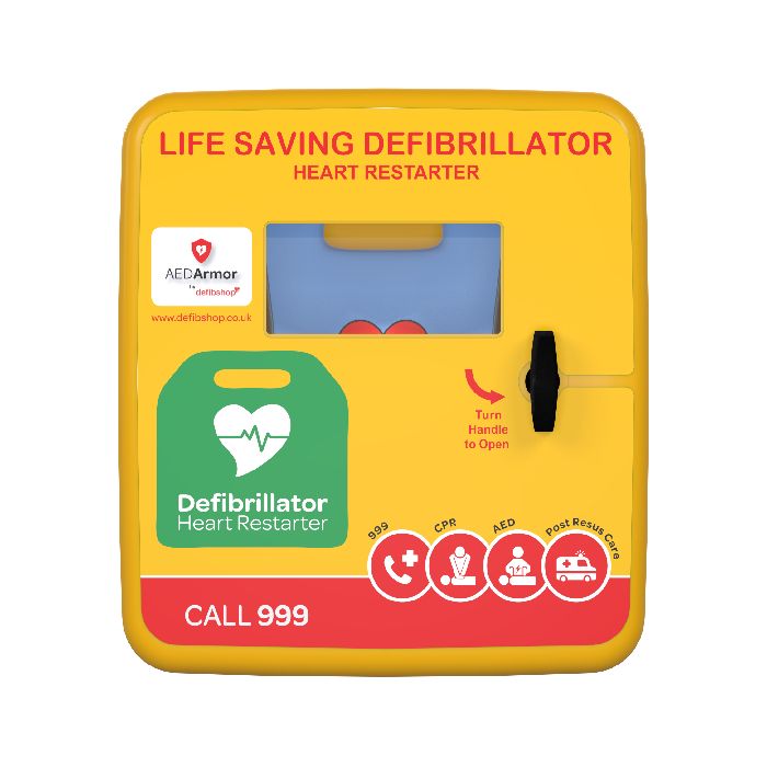 AED Armor Polycarbonate Outdoor No Lock Cabinet With Heating and Alarm