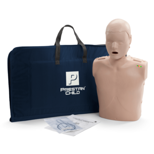 PRESTAN Professional Child CPR Manikin with CPR Rate Monitor Light Skin | Real-Time CPR Feedback Training Manikin