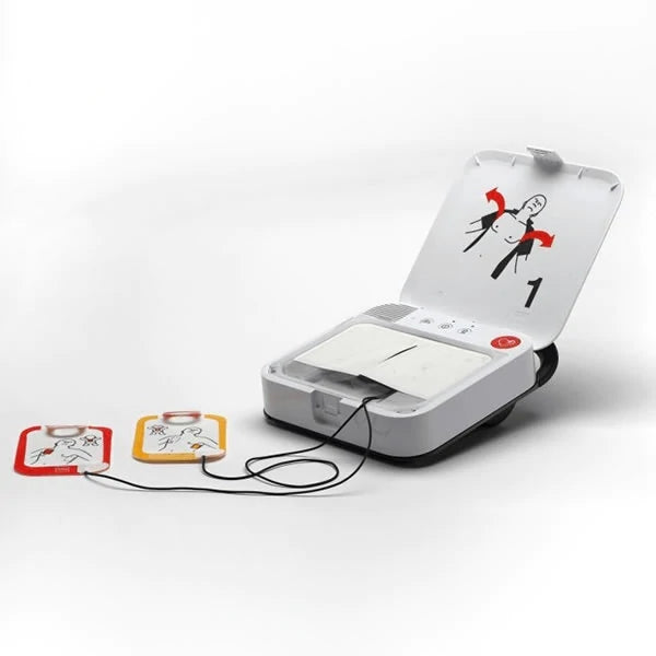 Physio Control Lifepak CR2 USB AED Semi Automatic Defibrillator With Carry Case